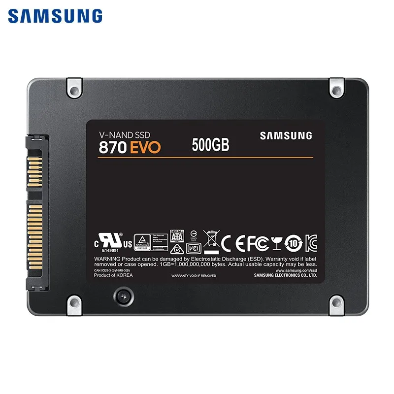 Samsung 870 EVO 500GB SSD 2.5 Inch SATA III Internal Solid State