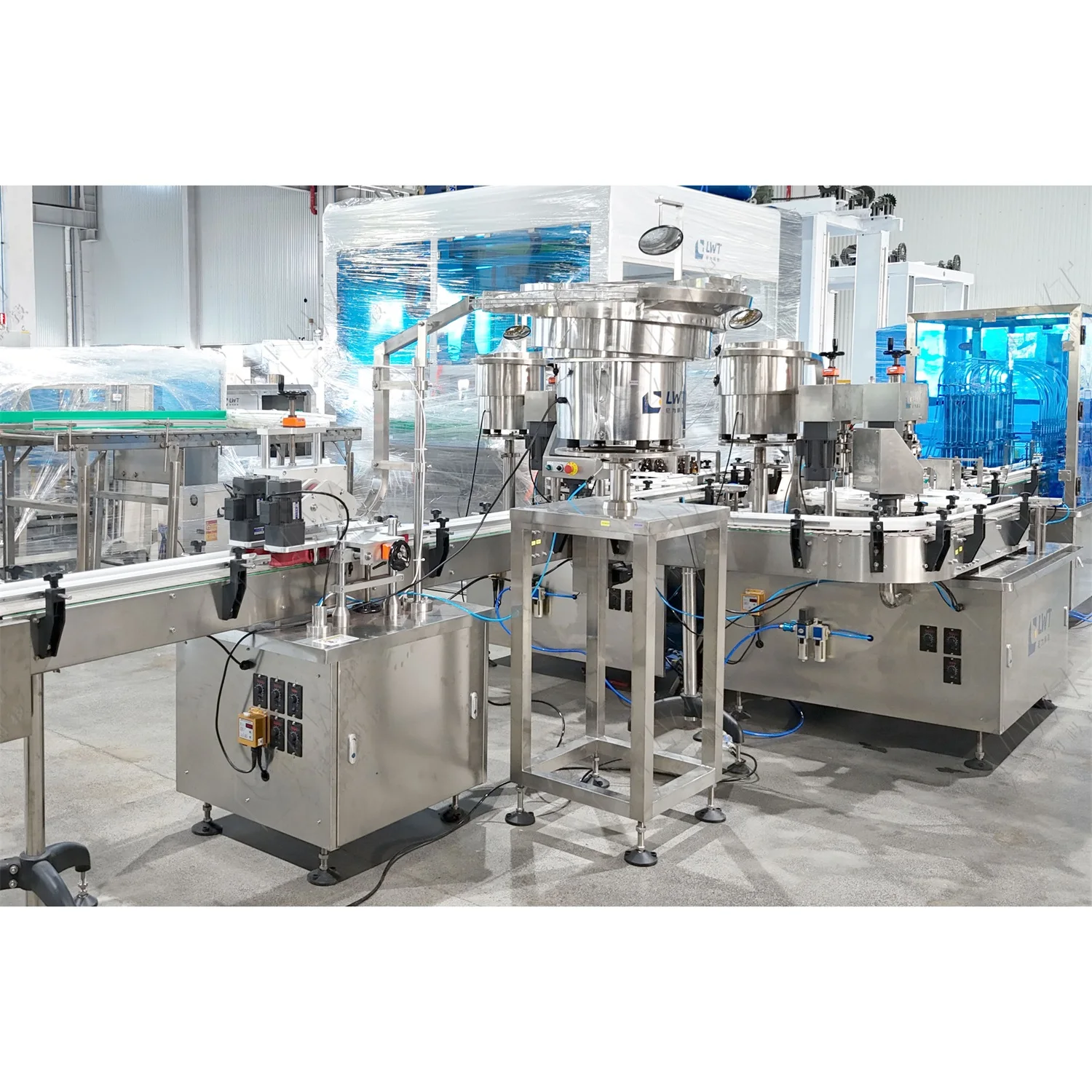 Automatic Production Line Liquid Oil Cough Syrup Bottle Filling and Capping Machine Production Line