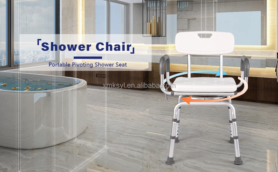 Hot Selling safety bariatric obesity  safety hygiene sliding shower lift chair cushion commode with backrest factory