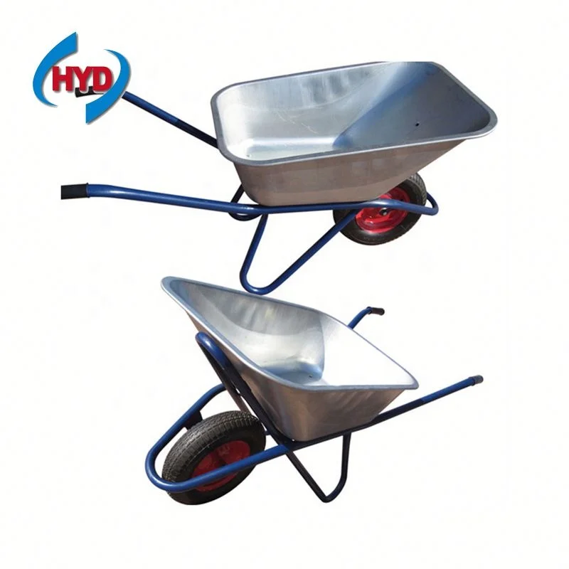 Industrial Steel Wheelbarrow Cart (Loading 120kg) 265lbs Capacity Heavy