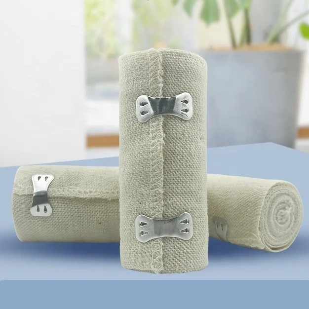 Medical Consumable soft cotton spandex plain elastic bandage Wound care