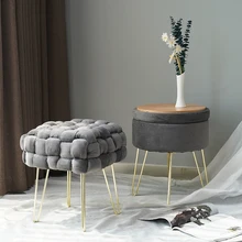 Luxury Lounge Modern Pouf Stool Ottoman New Sale Foot Stool Round Stool