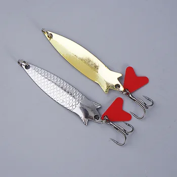 6cm 7g7.7cm 12g Bass Jigging Salmon & Trout Spinner Wobbler Metal Fishing Lure Spoon for River Use – Metal Jig – view 4