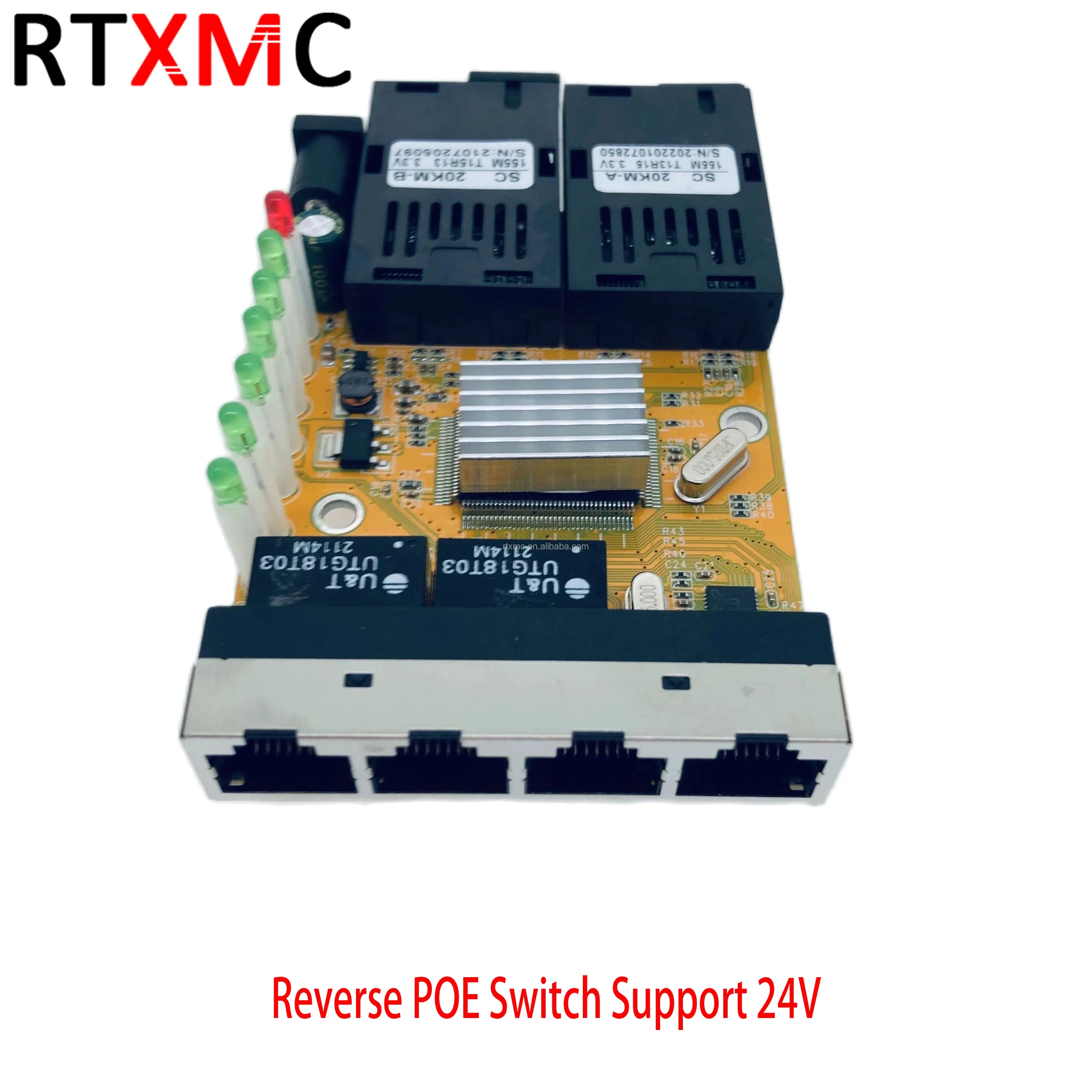 Convertisseur de média fibre optique Gigabit Ethernet avec slot SFP ouvert