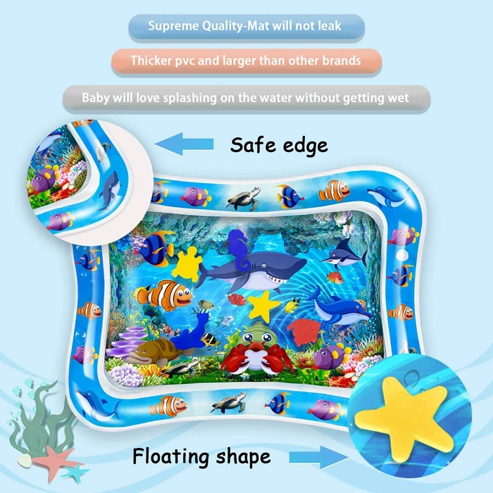 Hot Sale Baby Sensory Water Play Mat 66*50cm Infinno Tummy Time Water ...