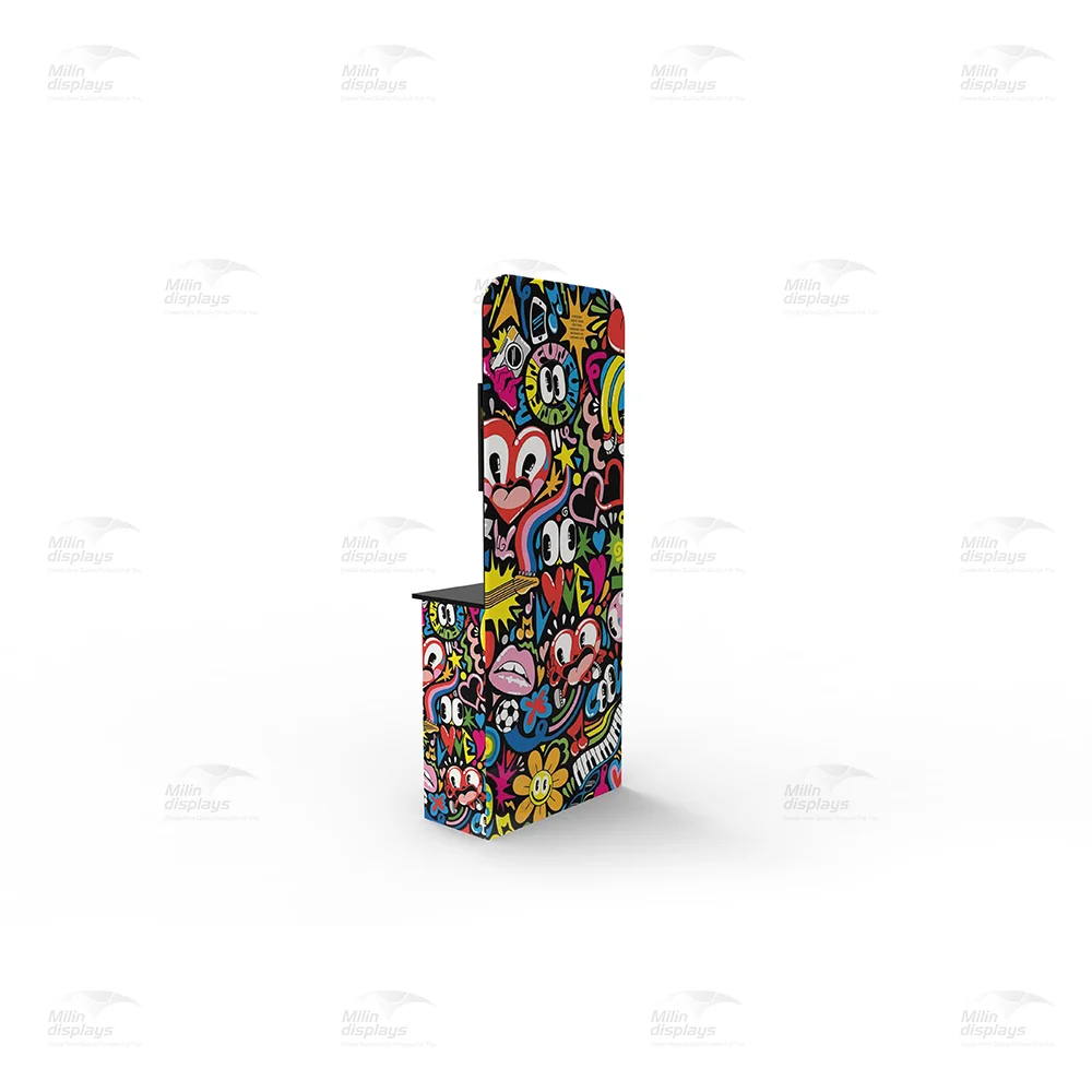 Portable Custom Printed  Advertising TV Monitor Trade Show Equipment Display Stand for Exhibits