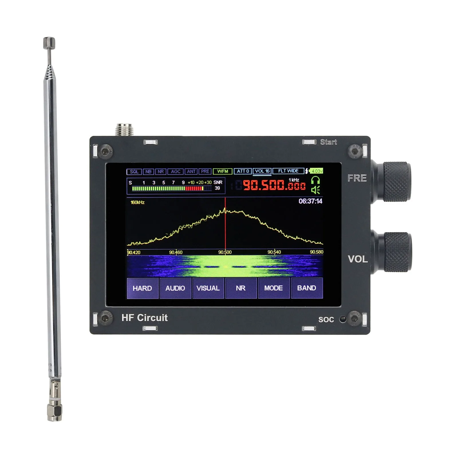 Hifi Audio MALAHIT SDR 50KHz-2GHZ DSPSDRレシーバーラジオ1.10C  AM/SSB/NFM/WFMスピーカーブラック付き| Alibaba.com