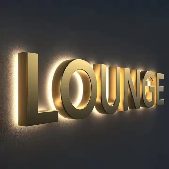 Custom LED Art Letter Lamp for Milk Tea Shop Yoga Studio Bar Front Desk Hair Salon Sign Luminous Door Back Ceiling Lights Design