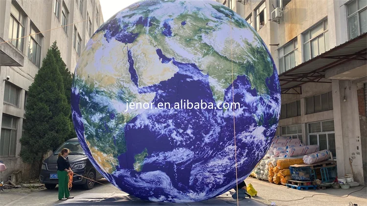 Giant Inflatables World Globe Earth Map Ball with Light for Decoration