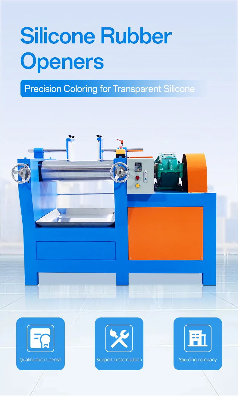 Rubber Milling Machine 380V/3P/50HZ with 15-20r/min Speed and 1-10mm Roller Distance for Efficient Rubber Refining