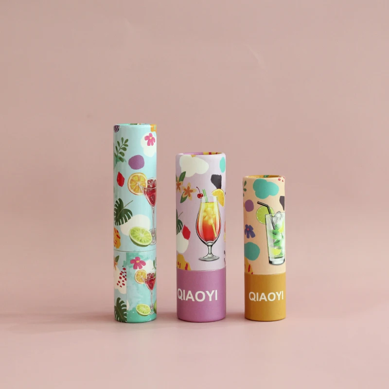 Paper Packaging Tubes High Quality Lipstick Container Round Custom Tube Packaging Lipbalm Tube Twist Up Paper Tube