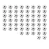 3Cm white and black football