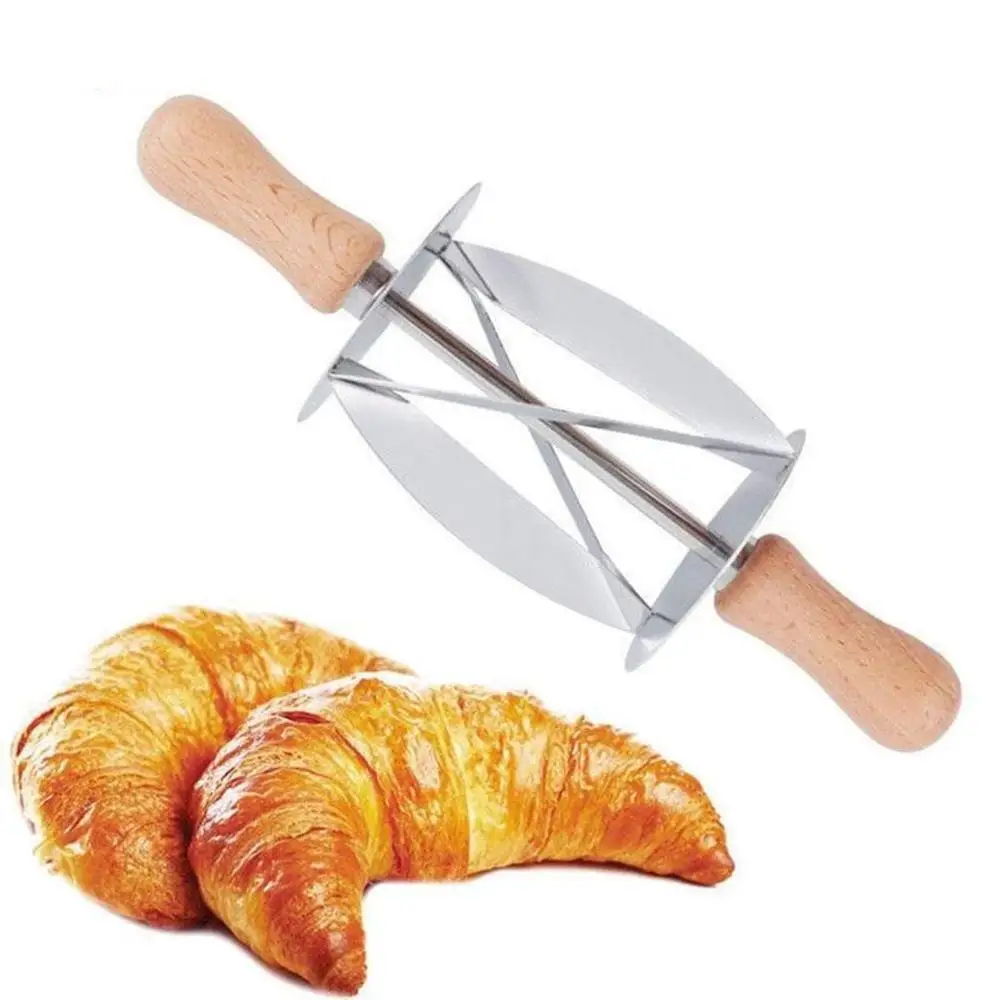 Croissant Cutter Roller Plastic Baking Tool Bread Dough Pastry Kitchen 