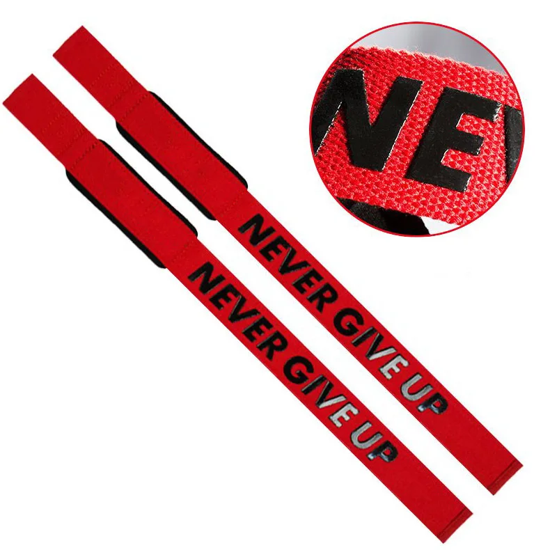 Custom Logo Wrist Protection Bodybuilding Training Weight Lifting Workout Gym Adjustable Wrist Straps
