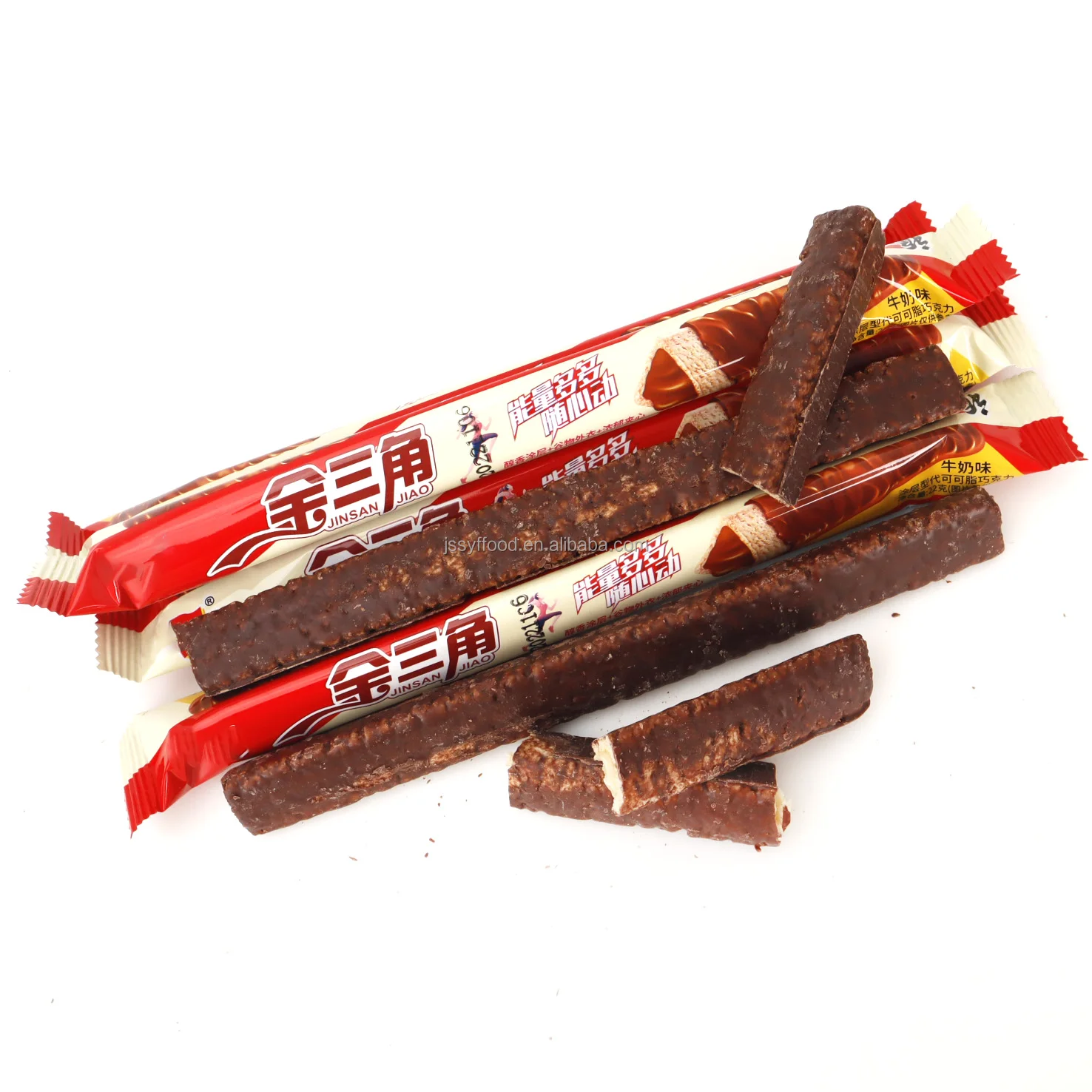 チョコレートバー三角形チョコレートウエハースビスケットスティック