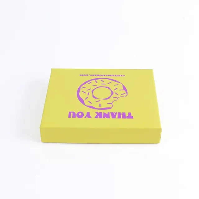 Wholesale Donuts Lid and Base Box Custom Printed and Size Food Grade and Biodegradable Cardboard and Art Paper with Your LOGO supplier