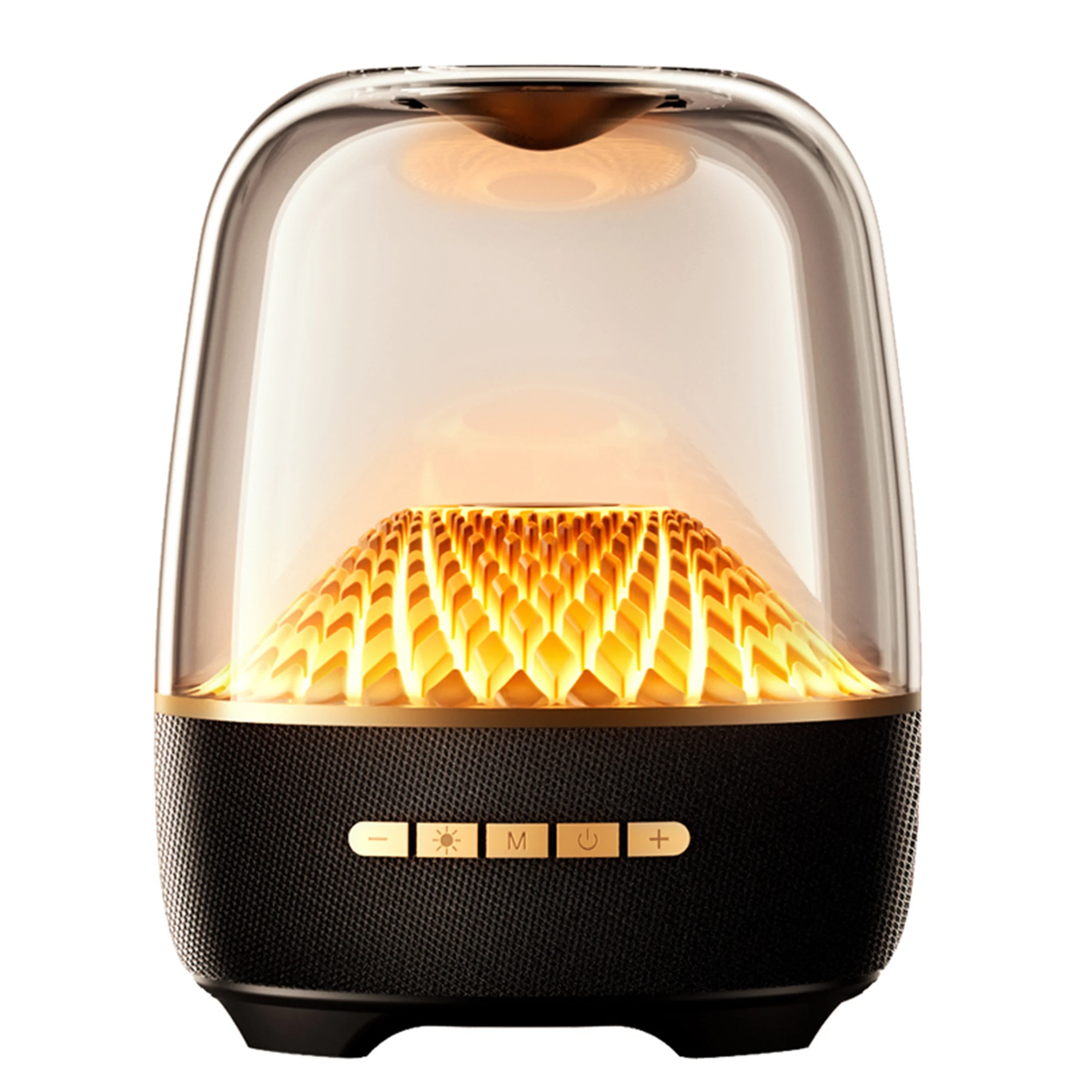 40w Wireless Colorful RGB LED Flashing Light Desk Enclosure Speaker for Mobile Phone Living Room Bedside Table Smart Loudspeaker