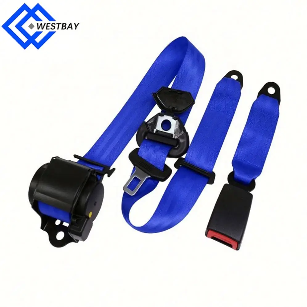 Genuine Universal Safety Belt Red Webbing Car Seat Belt New Design Retractable Seat Belt