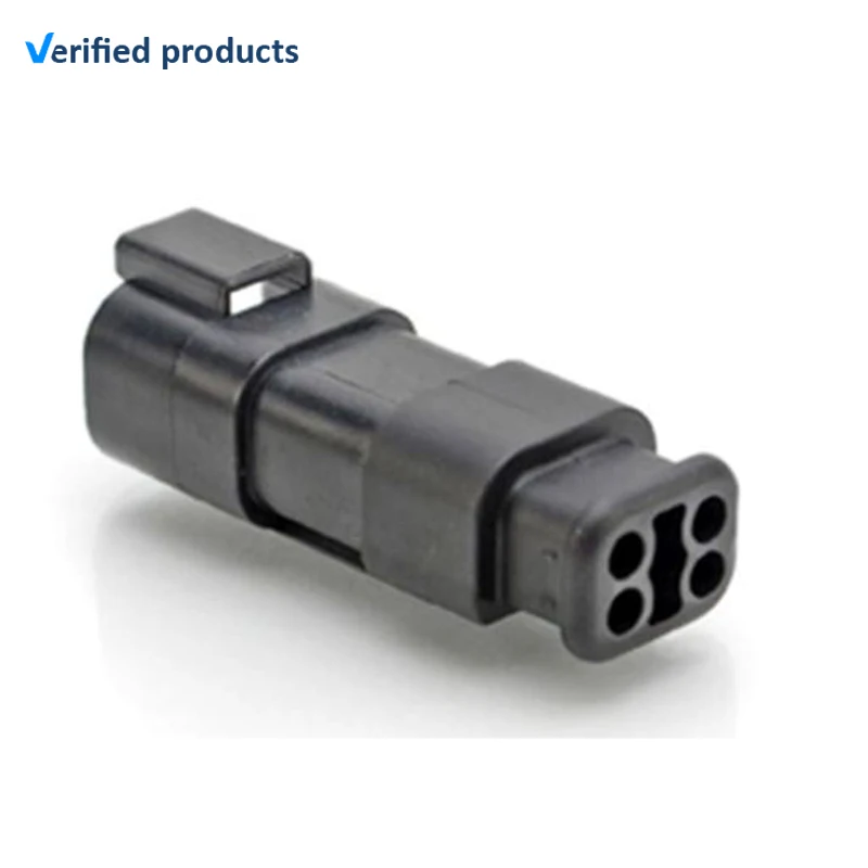 Amphenol Industrial Plug 4 Way Crimp Termination AT Cable connector AT04-4P-SR02BLK