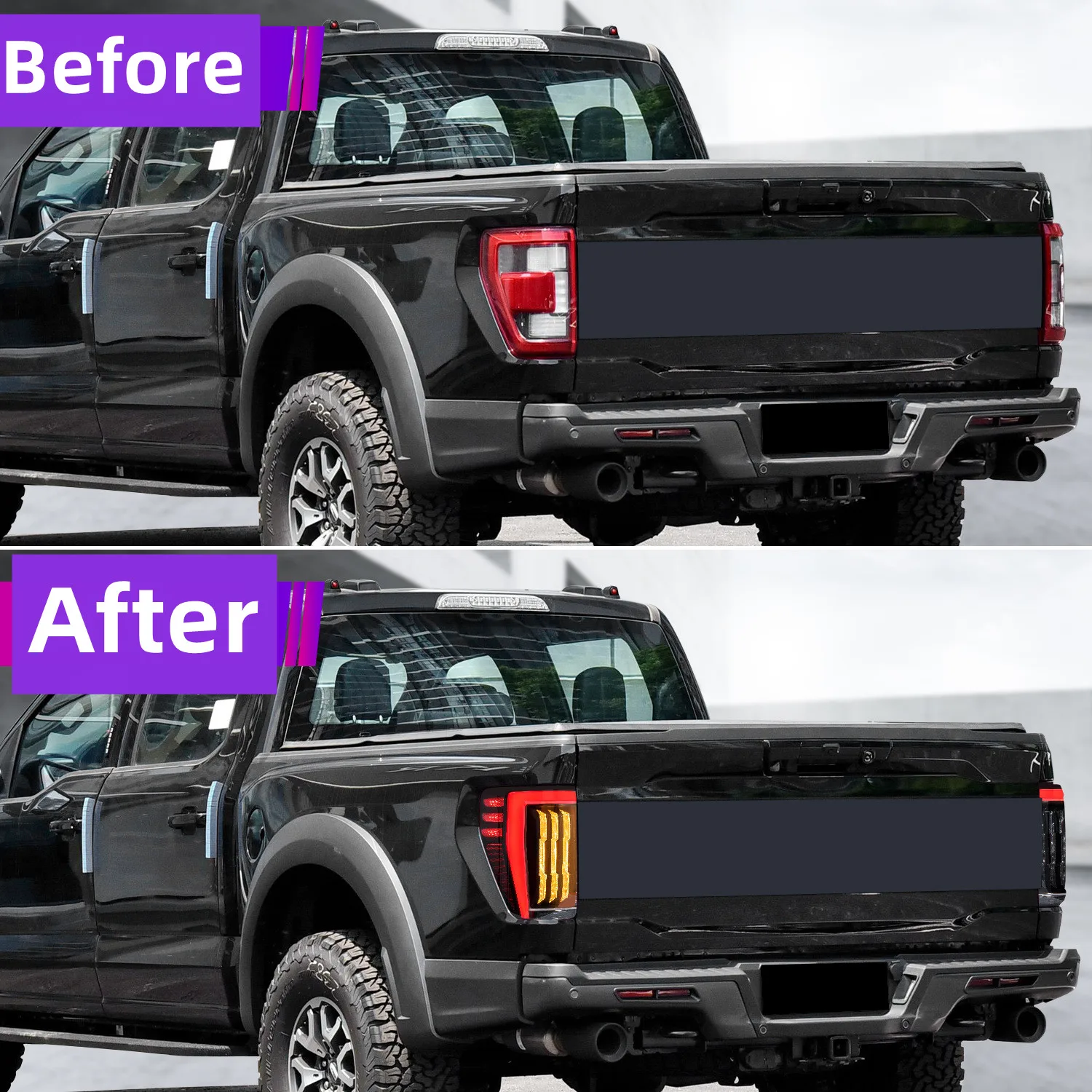 For Ford Raptor F-150 20 21-2024 Led Dynamic Turn Signal Lamp Stop ...