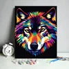 Loup coloré