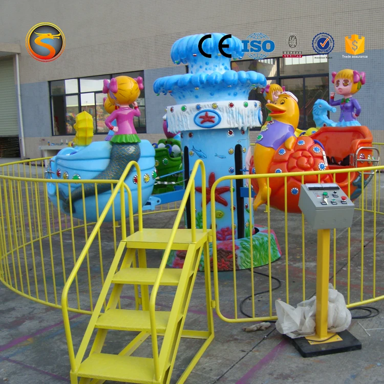 Factory Direct Amusement Park Plane Ride Self Control Plane Used Kiddie Rides Rotary Kids Big Eye Plane Ride