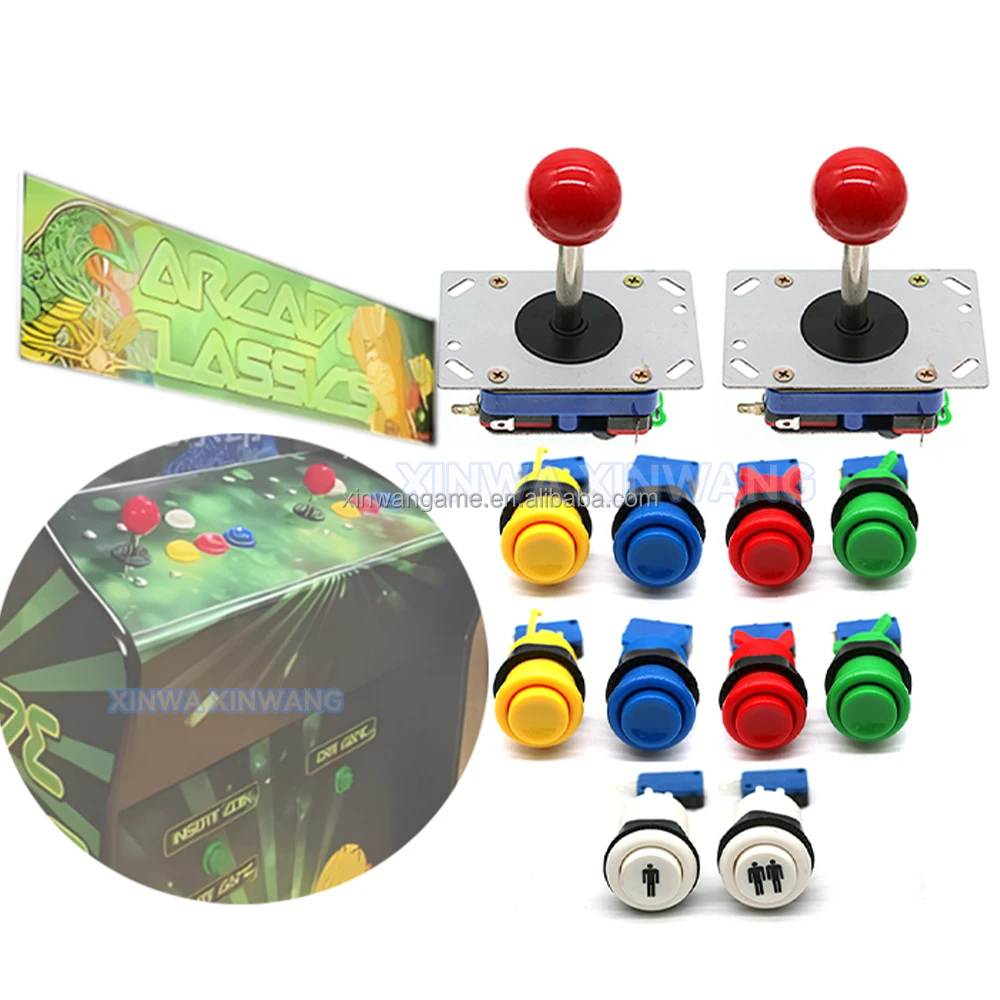 ZIPPY Joytsick Arcade Game Controller 2/4/8 Way Adjustable Restrictor Pandora Box Tablero Pinball Coin Pusher Long Short Shaft
