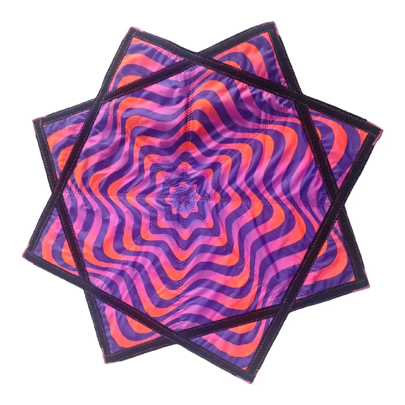 Zig Zag Flow Star Spinning Cloth Rave Festival Accessories Dancing Handkerchief Dapo Star