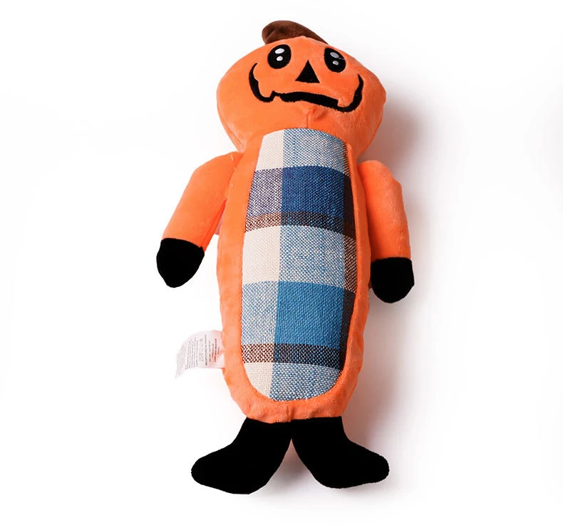 New Cross-border Pet Christmas Halloween Necessities Gnawing Teeth Interactive Plush Toy Smiling Monster Doll supplier