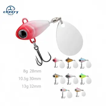 CHEERY 8g-13g Artificial Spintail Vib Winter Sea Saltwater Bait Targeting Salmon and Pike Metal Material Vib Fishing Lures Bait – Metal Jig – view 2