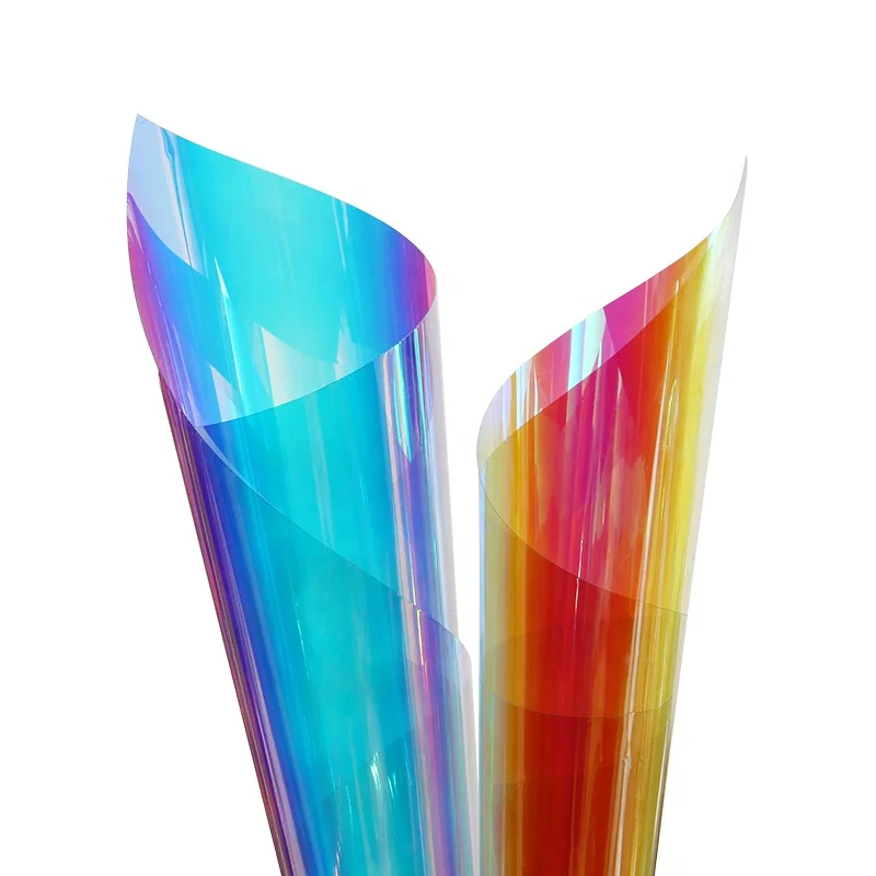 Photochromic  Dichroic Rainbow Decorative Colorful Tint  Film for Building and Car windows glass film