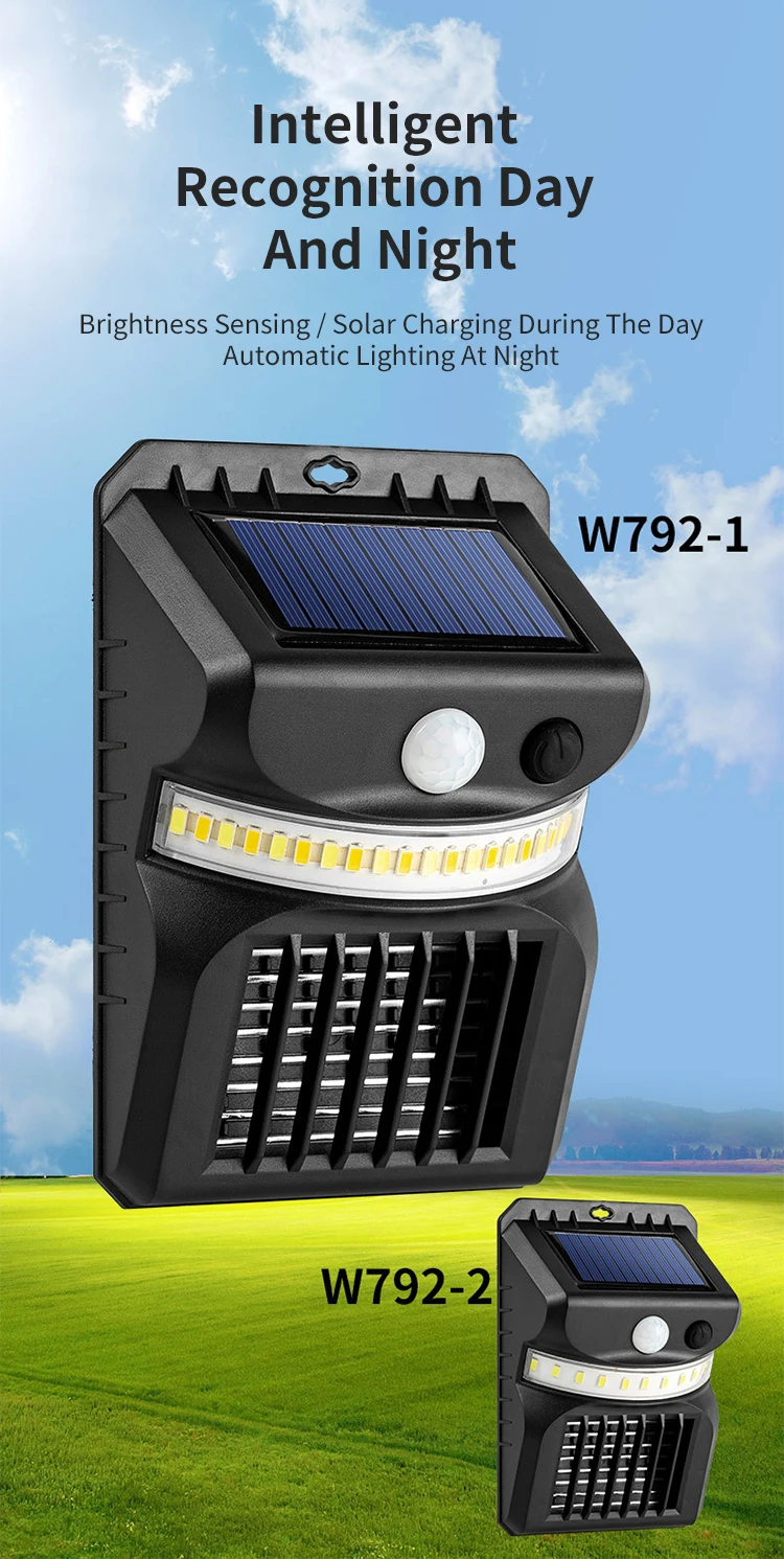 1000lm IP65 Waterproof Home LED Solar Garden Wall Light Mosquito Lamp PIR Motion Sensor Outdoor Solar Security Wall Light supplier