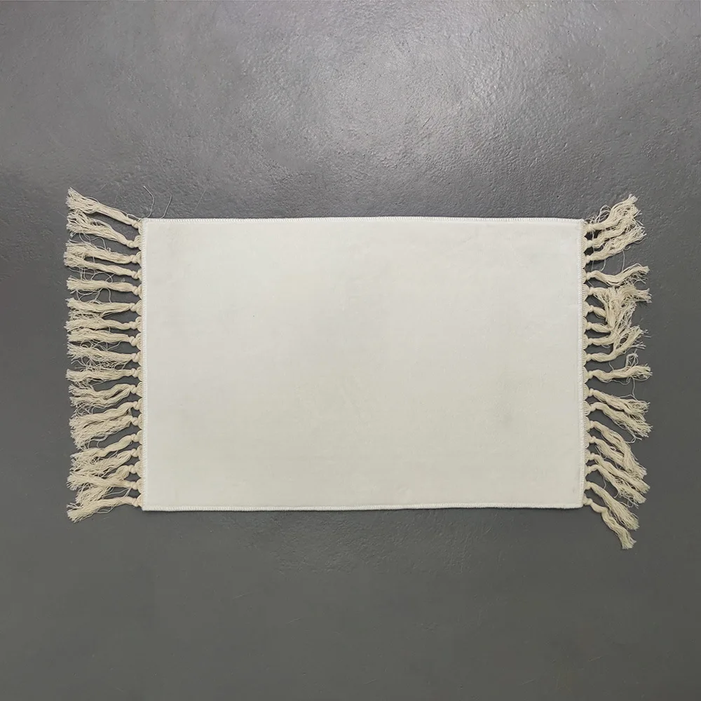 Sublimation Lace Mat Modern Floor White Doormat Custom Blanks Felt
