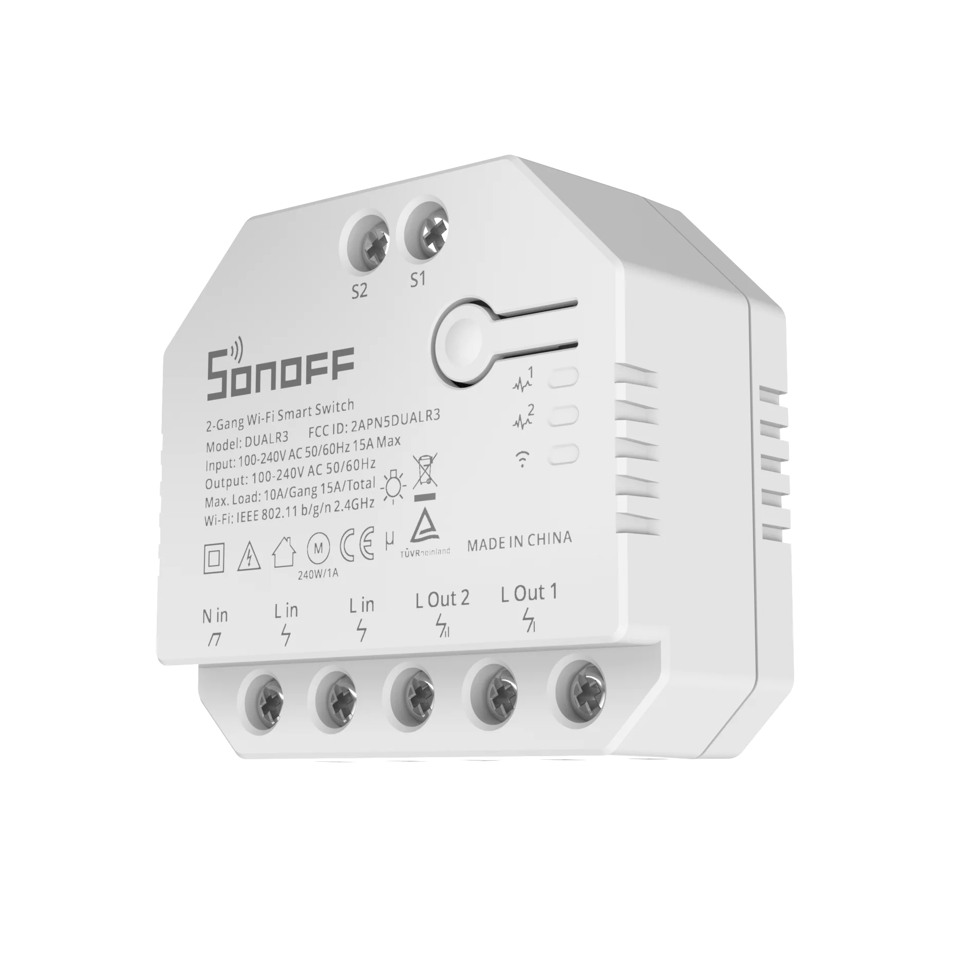 Sonoff dual r3 схема подключения