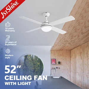 1stshine Ceiling Fan Hotel Chandeliers Fancy Reversible 4 MDF Blades Ceiling Fans