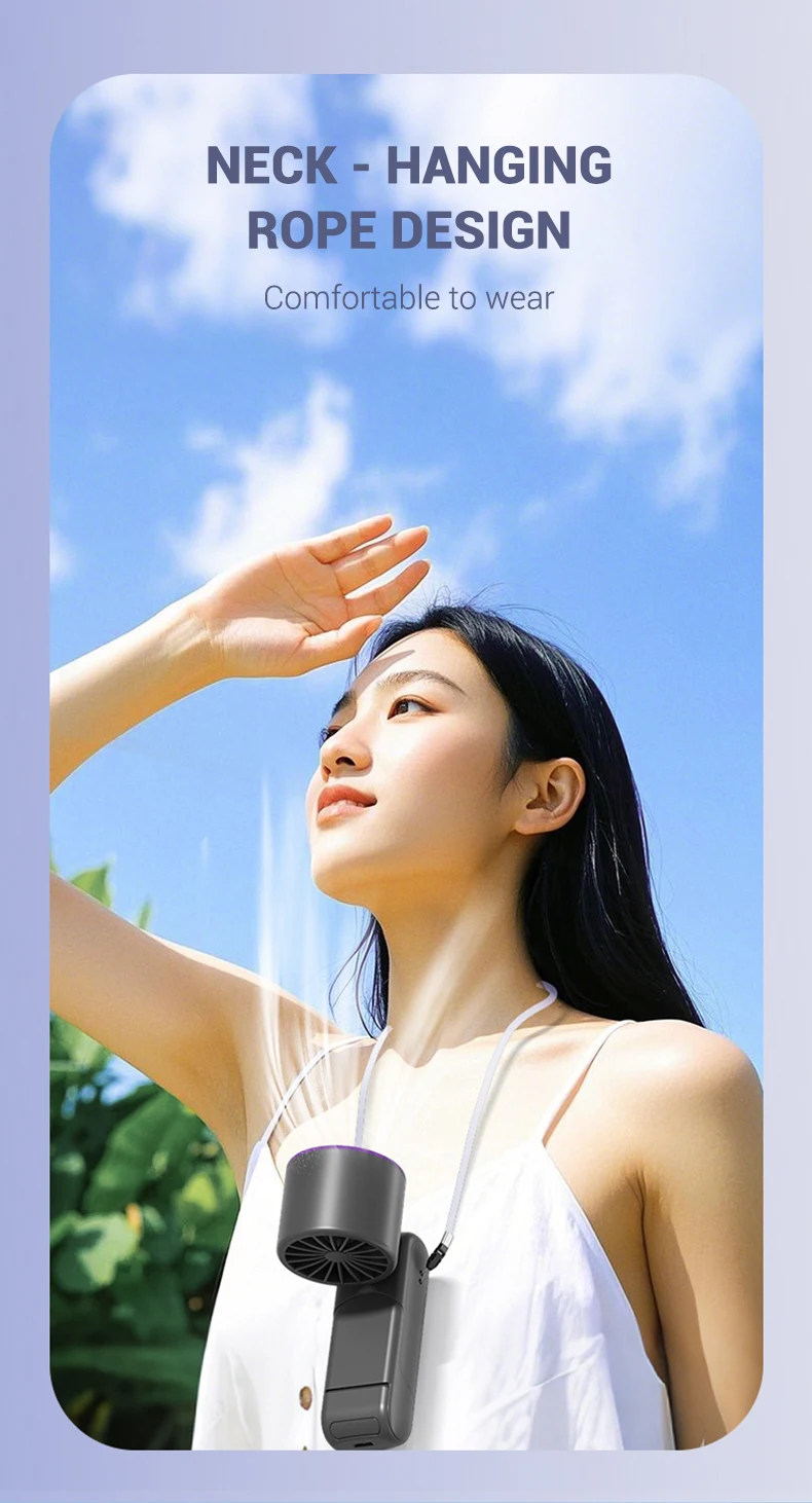product 2025 portable foldable handheld turbo fan 100 speed cold cooling ice compress small electric fan rechargeable table fan for home-2