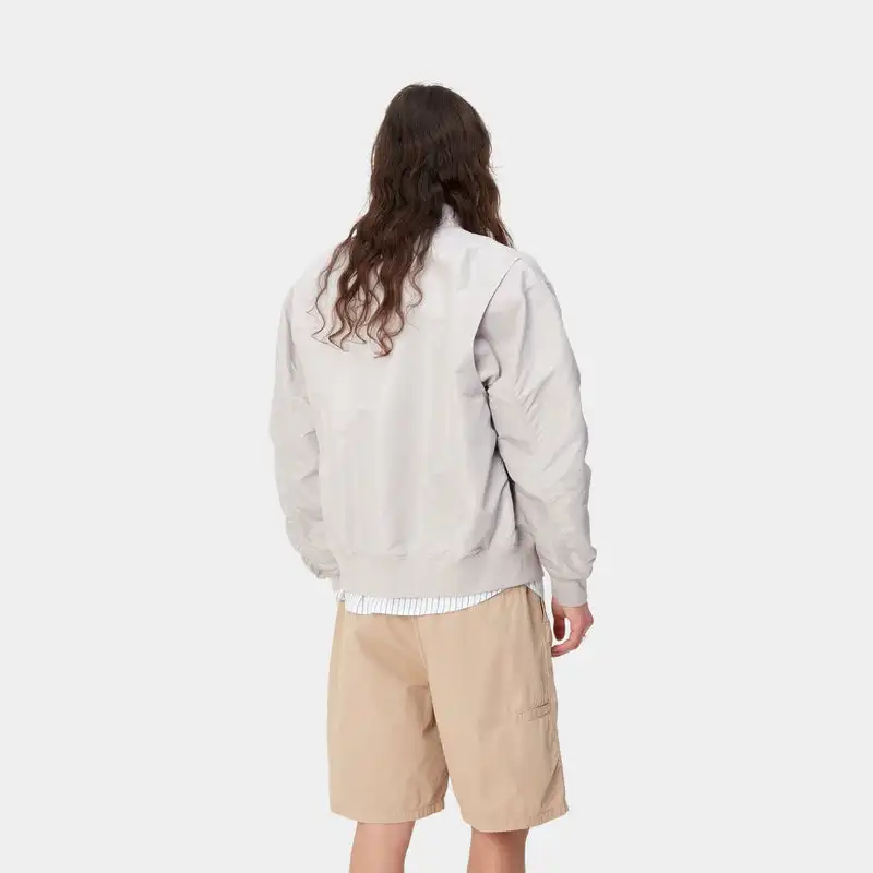 Windbreaker Plus Size Track Plain Zipper Oversized Cropped Boxy Workout Varsity Nylon Bomber Jacket Men_voghion.com