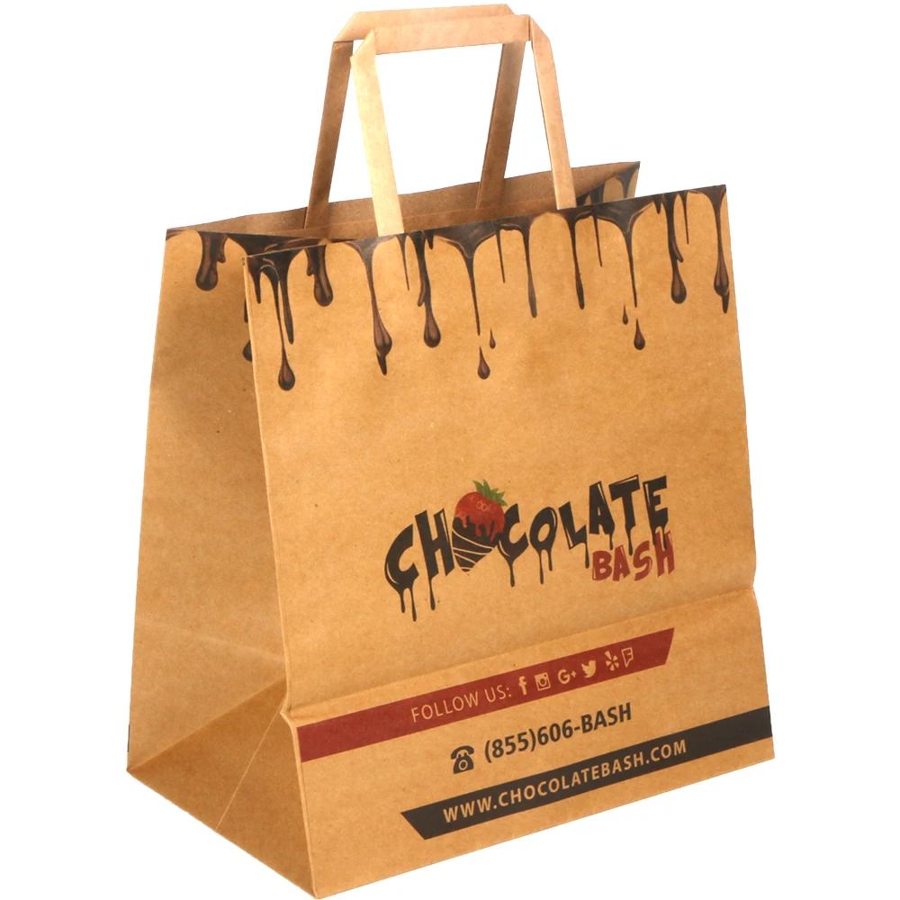 custom design personalised logo your own rope handle gift shopping paper bag with handles bulk wholesale