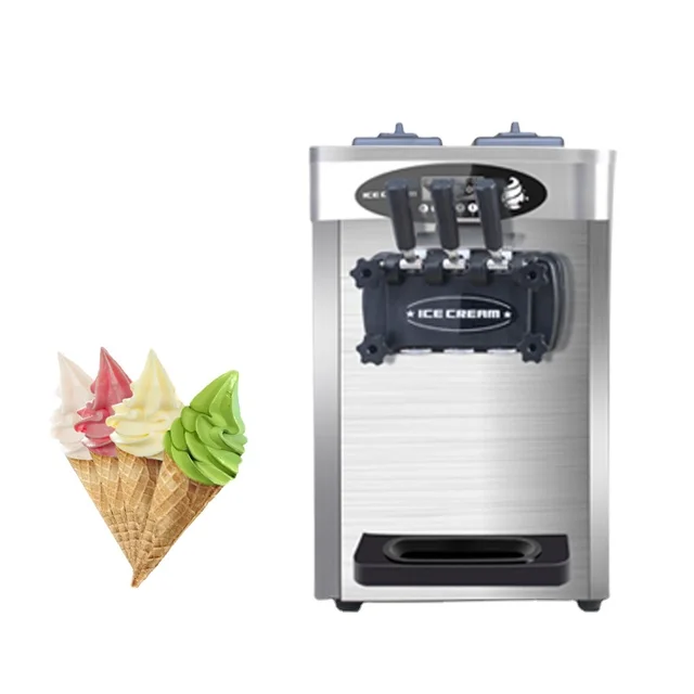 Best Selling Product 3 Flavors 1600W 3 Flavors High Capacity Street Soft Ice Cream Machine Popsicle  Cream Making Machine