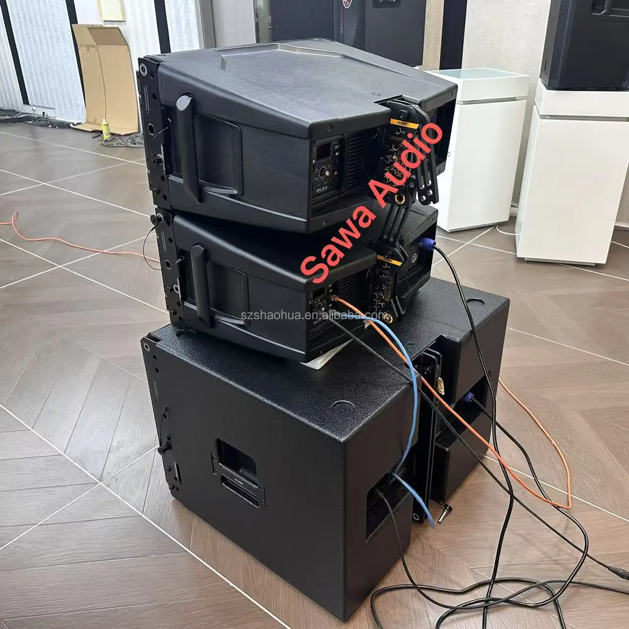 HDL 28-A Active Dual 8 Inch Two-way Line Array Model Top Quality Wood Outdoor Activities Speaker Pro Sound System for Events
