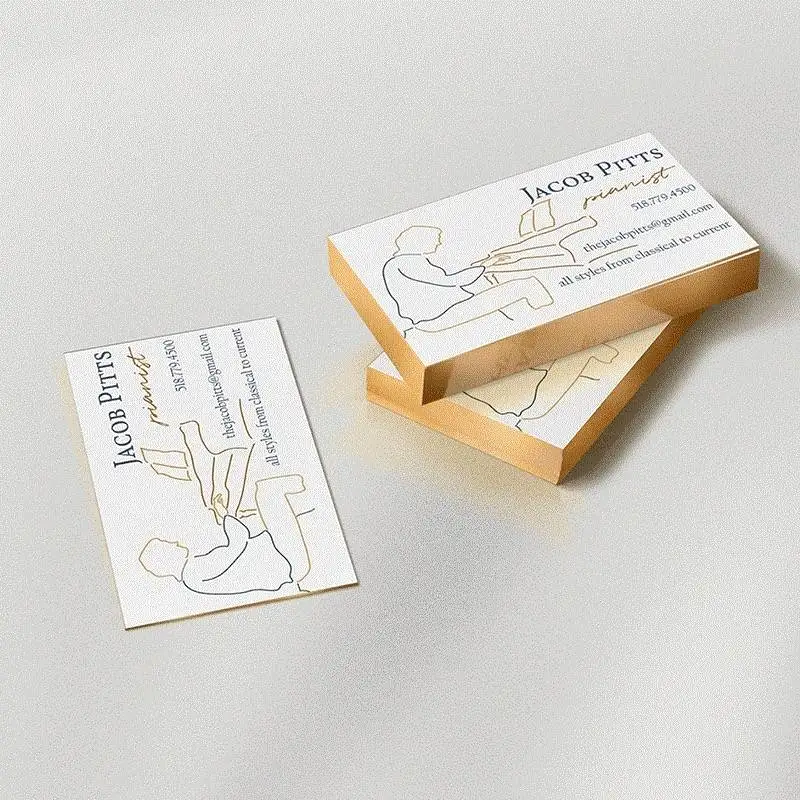 Personalized Name Cards Printing with Your Design Painted Edge Business Card Printing