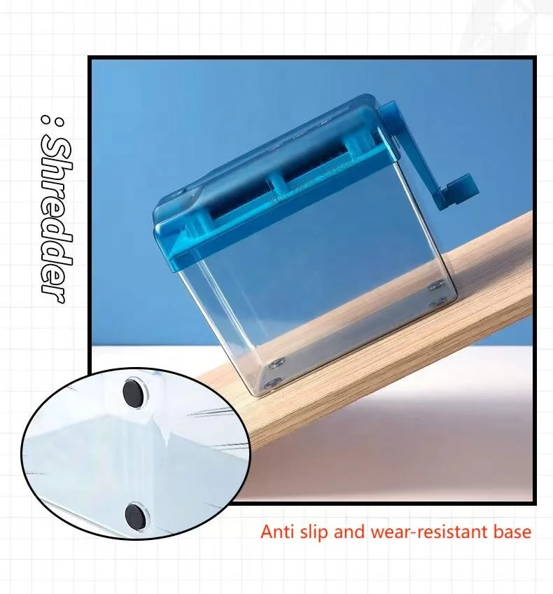 Ручной измельчитель бумаги мини портативный для секретных бумаг и квитанций