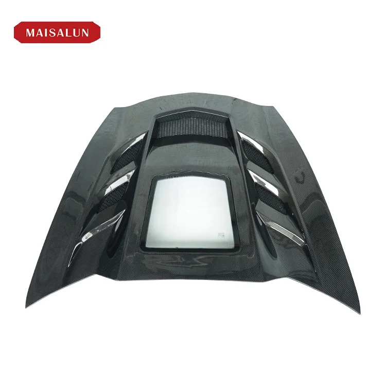 Hood Designed Carbon Fiber Front Hood Engine for Chevrolet Corvette C7 Z06 Z07 2013 Engine Cover