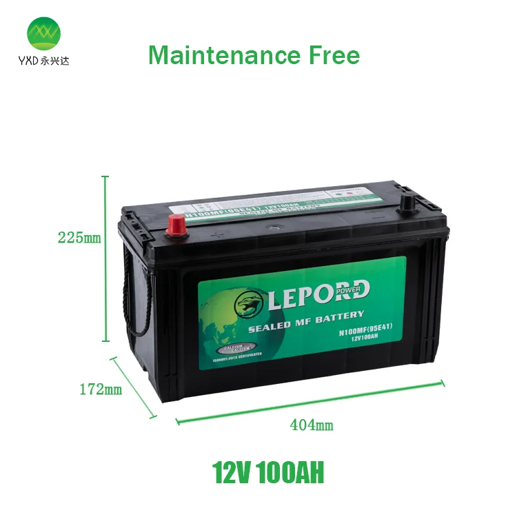 Advanced Technology 12V Car Battery 100ah Lead Acid New Car Battery N100 for Starting Car