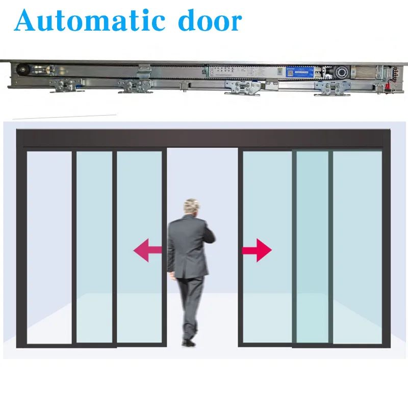 OREDY kommerzielles automatisches Schiebetürsystem aus Aluminiumlegierung, Komplettlösung