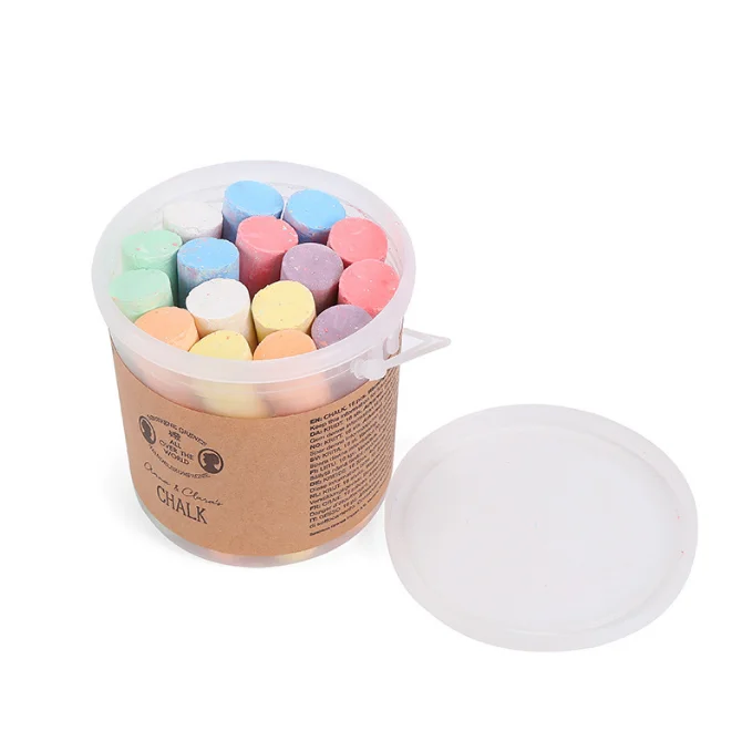 Распродажа набор мелков на заказ разноцветный порошок граффити беспыльное гигантское ведро для школы