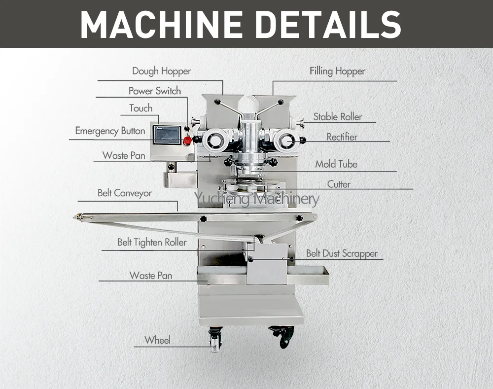 Automatic snack making kubba making machine Coxinha Encrusting Machine details