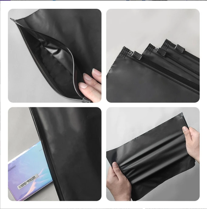 35*45cm Low price factory supply shirt jacket clothing package bag clear ziplock bag frosted zipper bag details