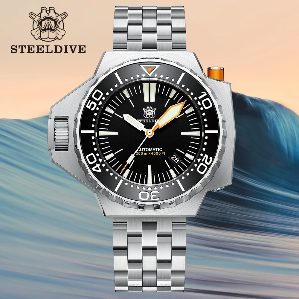STEELDIVE SD1988 - 56MM Waterproof Dive Watch with NH35 Movement