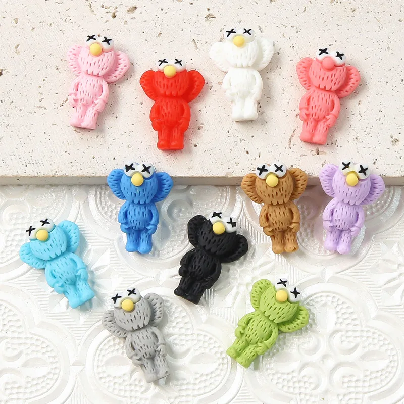 New Smaller Kawaii Cartoon Cute Sesame Street Character Nail Decoration ...